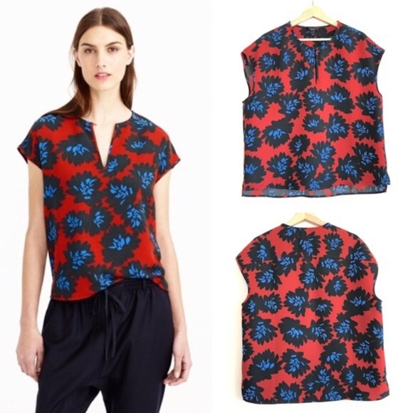 J. Crew Tops - J. CREW Sleeveless Floral Top